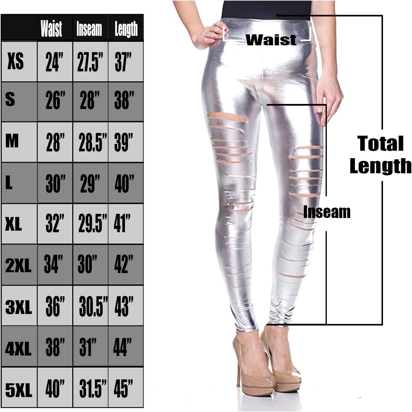 imageWomens J2 Love Faux Leather Ripped LeggingSilver