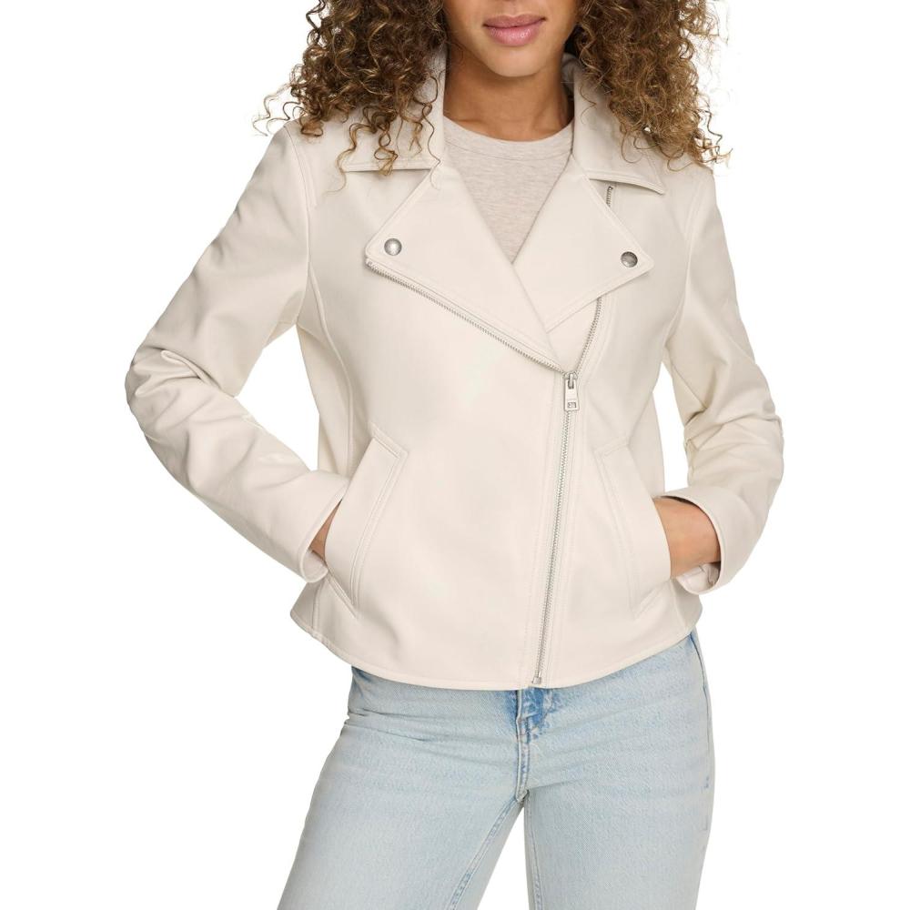 imageLevis womens Moto Jacket With Welt PocketsOyster