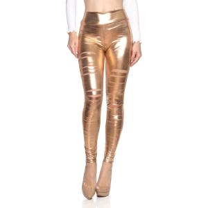 Women’s J2 Love Faux Leather Ripped Legging(Rose Gold)