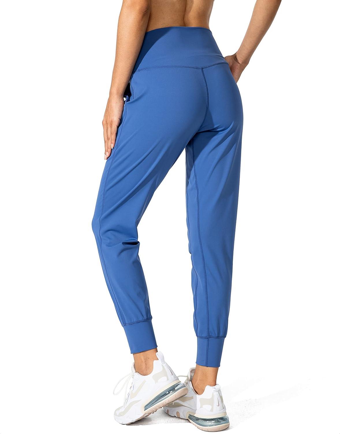 imageG Gradual Womens Joggers High Waisted Yoga Pants with Pockets Loose Leggings for Women Workout Athletic LoungeBlue