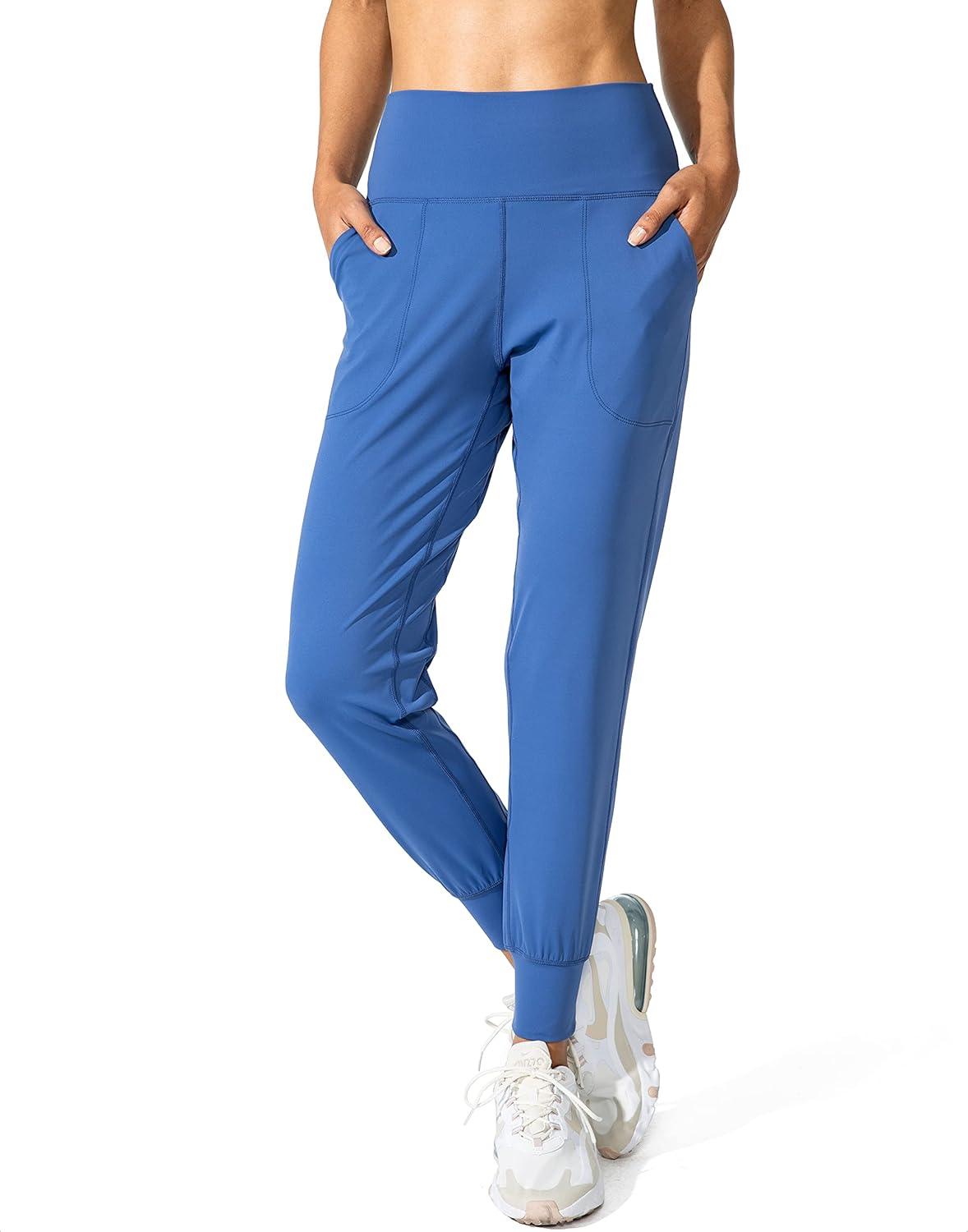 imageG Gradual Womens Joggers High Waisted Yoga Pants with Pockets Loose Leggings for Women Workout Athletic LoungeBlue