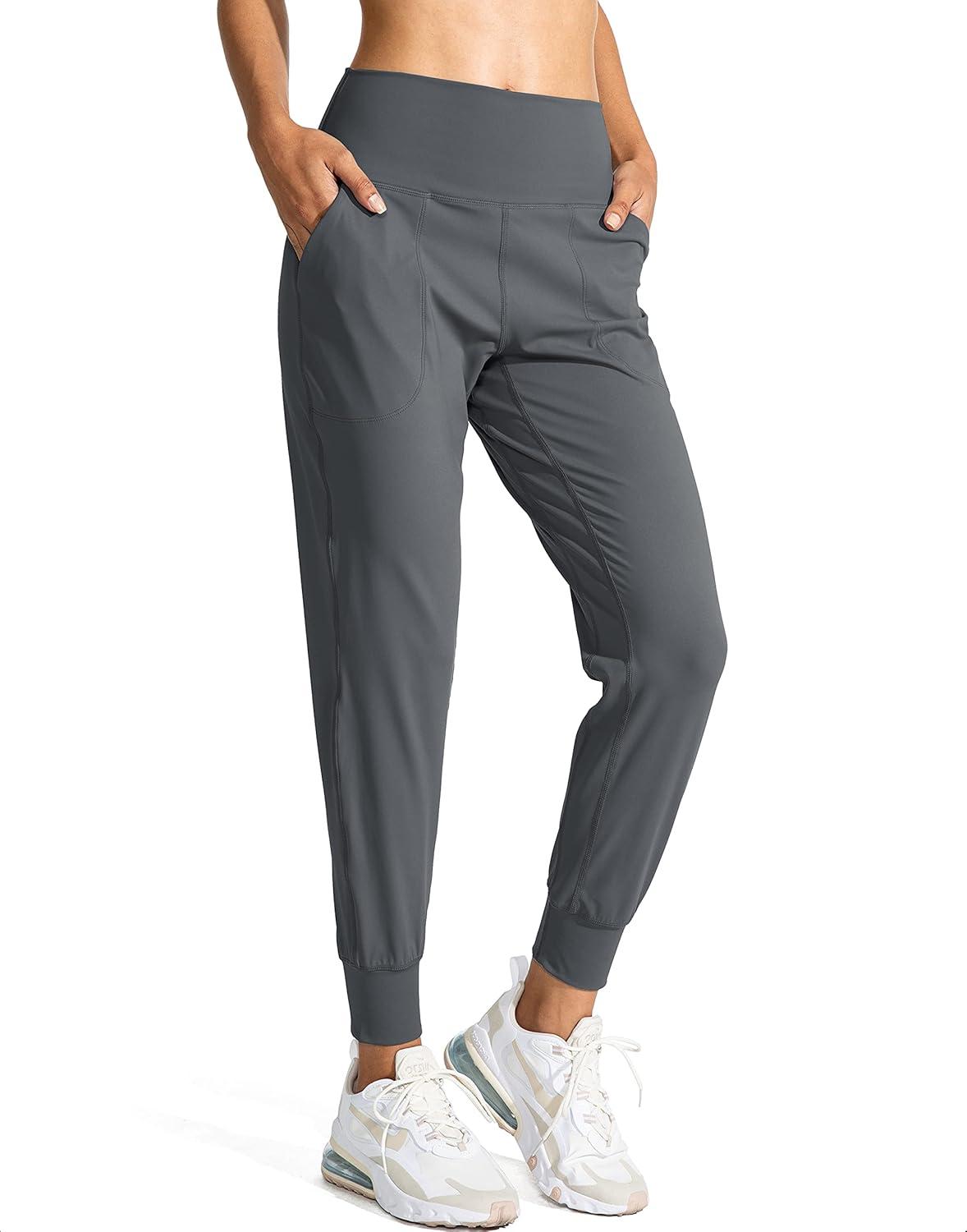 imageG Gradual Womens Joggers High Waisted Yoga Pants with Pockets Loose Leggings for Women Workout Athletic LoungeDark Grey