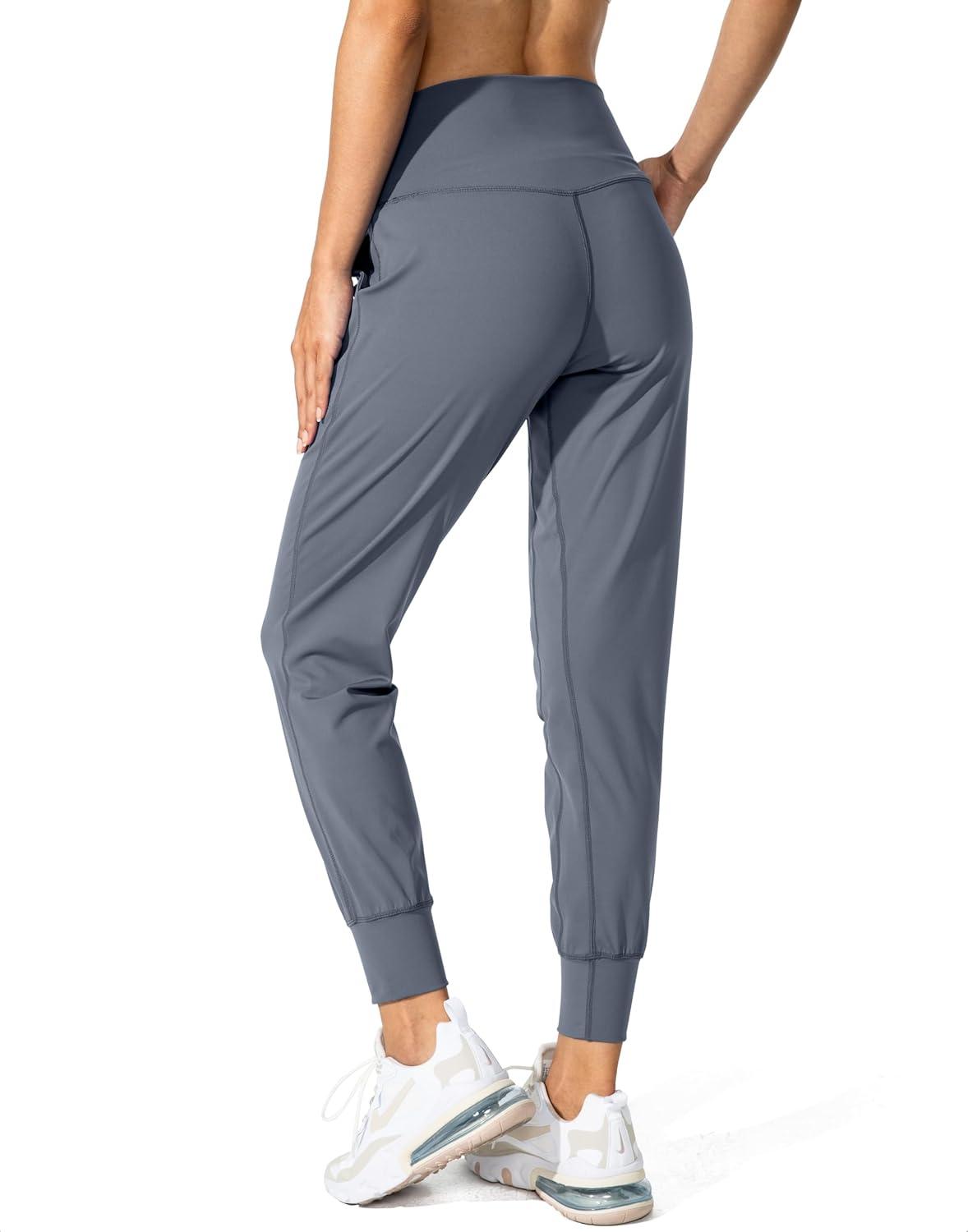 imageG Gradual Womens Joggers High Waisted Yoga Pants with Pockets Loose Leggings for Women Workout Athletic LoungeDusty Blue
