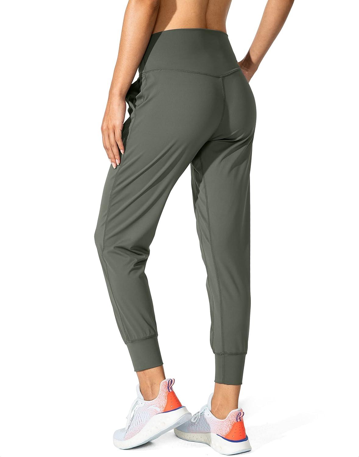 imageG Gradual Womens Joggers High Waisted Yoga Pants with Pockets Loose Leggings for Women Workout Athletic LoungeGrey Sage