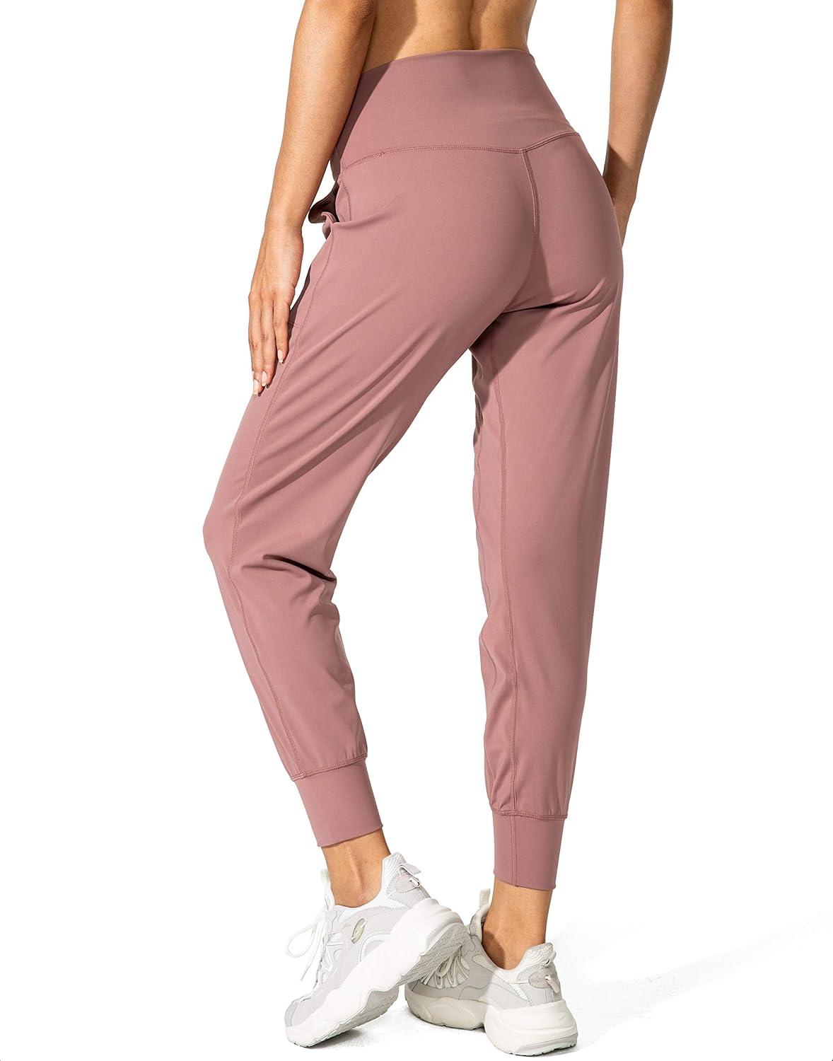 imageG Gradual Womens Joggers High Waisted Yoga Pants with Pockets Loose Leggings for Women Workout Athletic LoungeMauve Pink