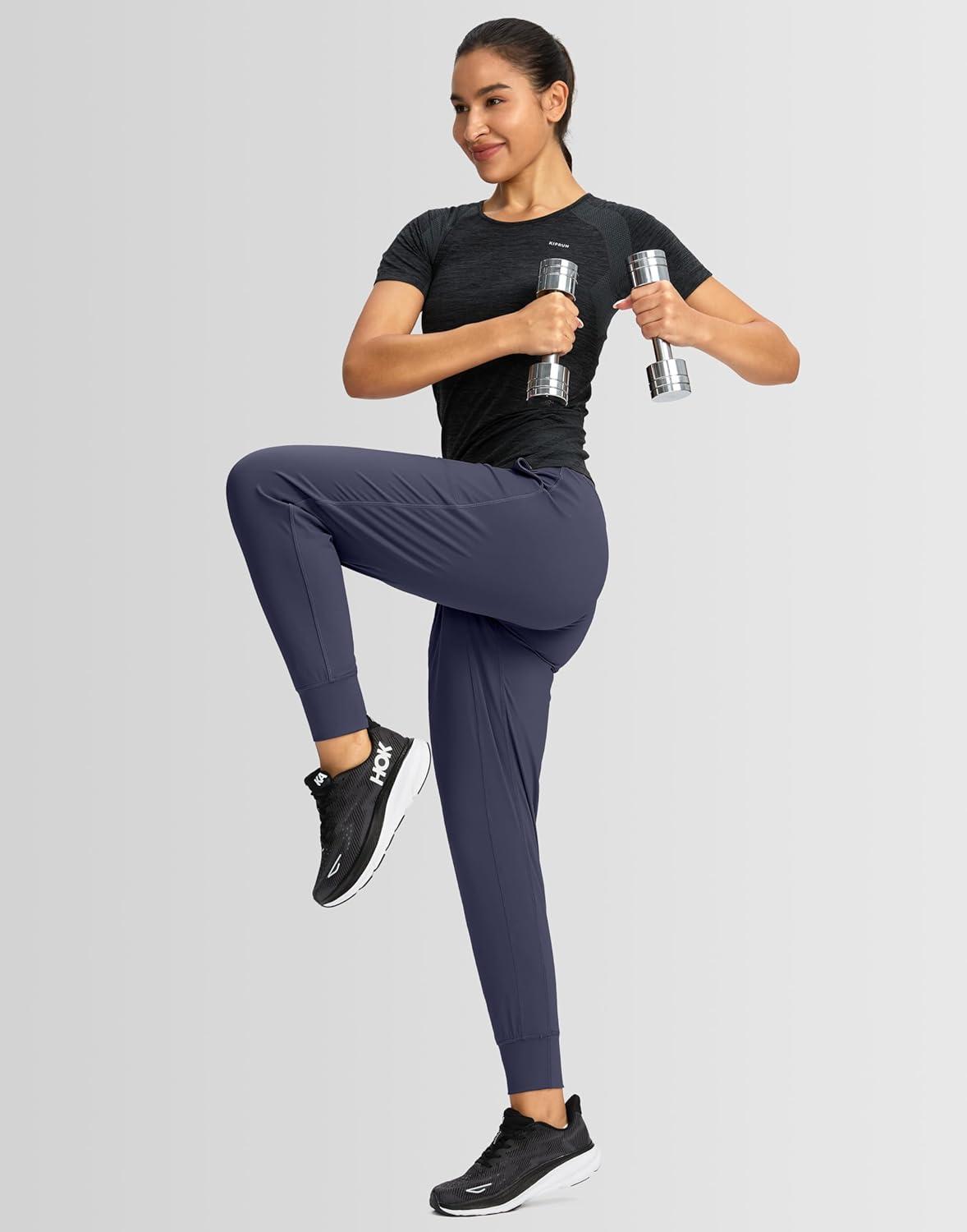 imageG Gradual Womens Joggers High Waisted Yoga Pants with Pockets Loose Leggings for Women Workout Athletic LoungeNavy