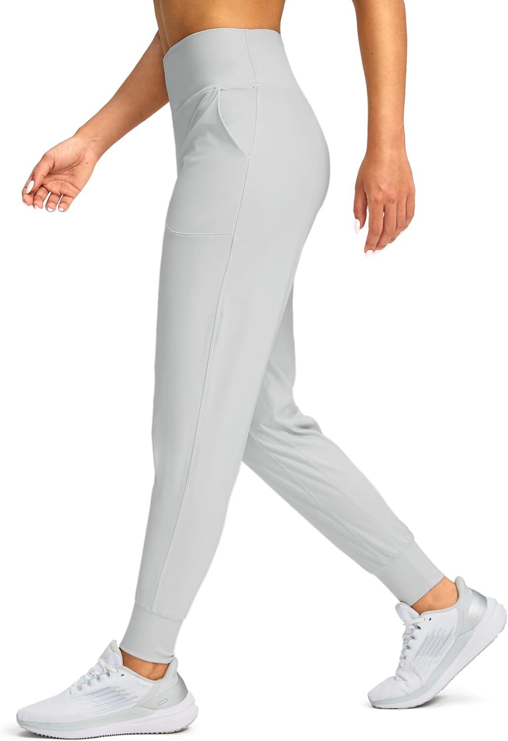 imageG Gradual Womens Joggers High Waisted Yoga Pants with Pockets Loose Leggings for Women Workout Athletic LoungePale