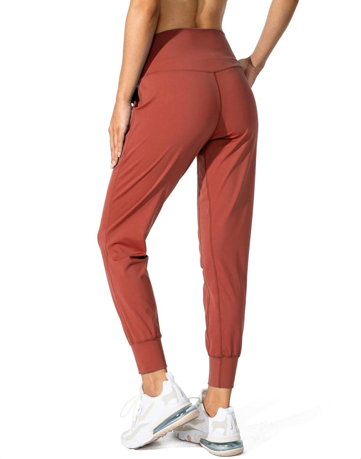 imageG Gradual Womens Joggers High Waisted Yoga Pants with Pockets Loose Leggings for Women Workout Athletic LoungeSavannah Red