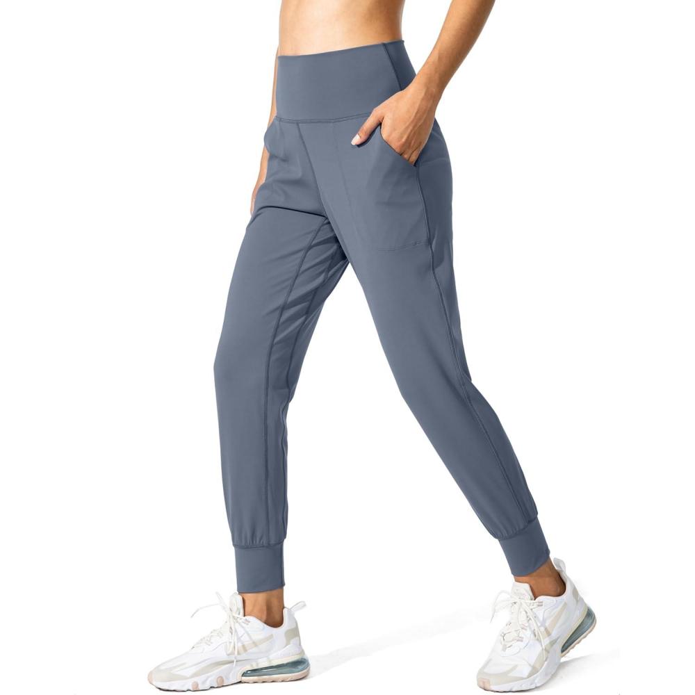 imageG Gradual Womens Joggers High Waisted Yoga Pants with Pockets Loose Leggings for Women Workout Athletic LoungeDusty Blue
