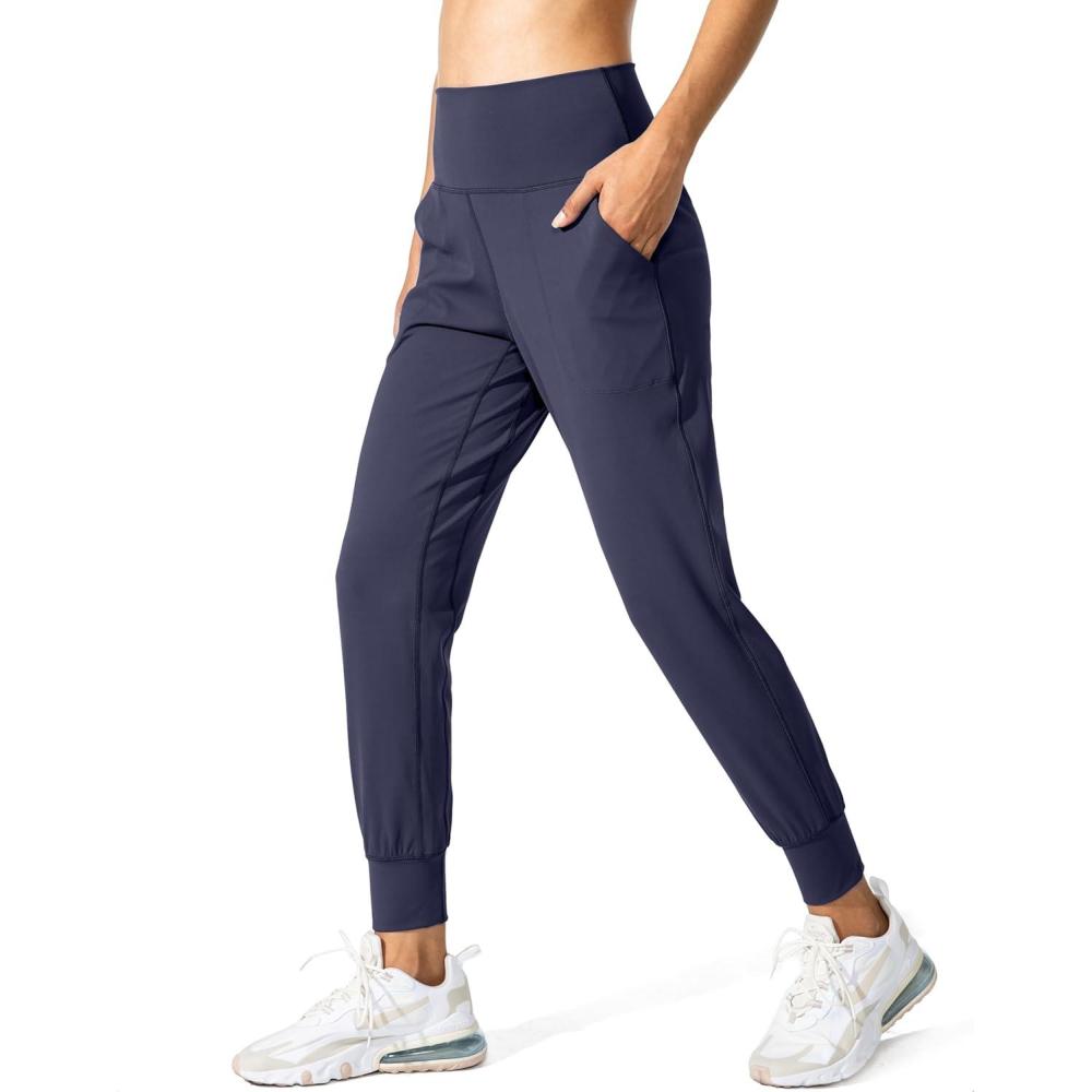 imageG Gradual Womens Joggers High Waisted Yoga Pants with Pockets Loose Leggings for Women Workout Athletic LoungeNavy