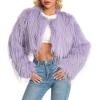 Purple Grey Tassels
