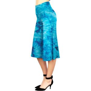 Made By Johnny Women’s High Elastic Waistband Wide Leg Palazzo Culotte Gaucho Capri Pants (S~5XL)(Wb2387_teal)