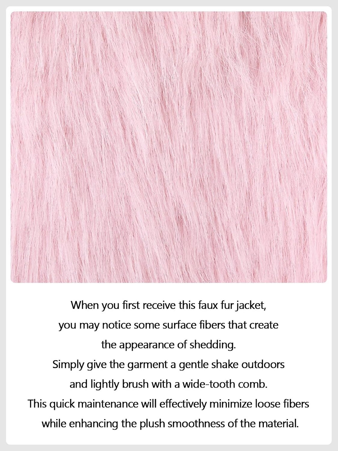 image:imageDanedvi Womens Cropped Faux Fur Jacket Long Sleeve Fluffy Shaggy Short Coat Open Front Cardigan Warm Winter Outerwear Casual Daily Party Wear Cocktail Party Cover Up for DressesPink