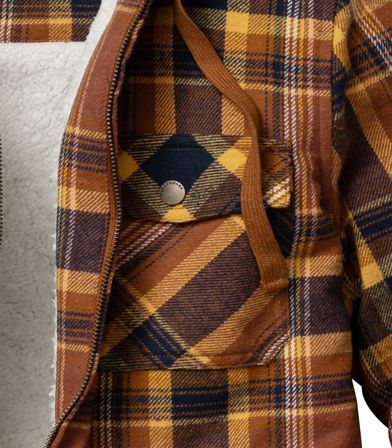 image:imageLegendary Whitetails Womens Hooded Shacket Berber Lined Shirt JacketLake Cabin Plaid