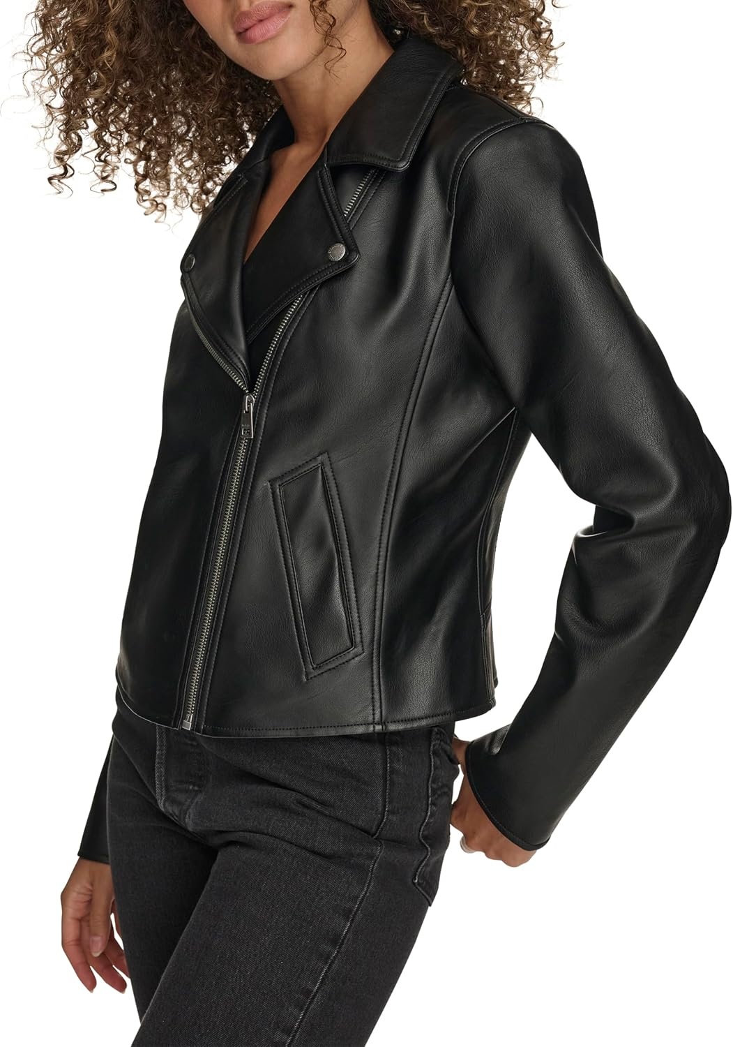 image:imageLevis Womens Moto Jacket With Welt PocketsBlack