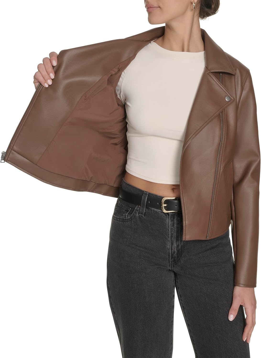 image:imageLevis Womens Moto Jacket With Welt PocketsMocha