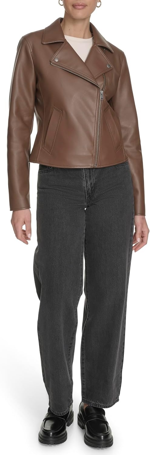 image:imageLevis Womens Moto Jacket With Welt PocketsMocha