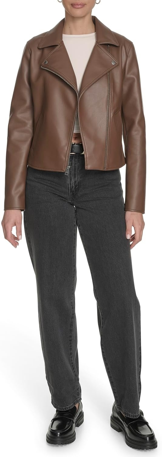 image:imageLevis Womens Moto Jacket With Welt PocketsMocha