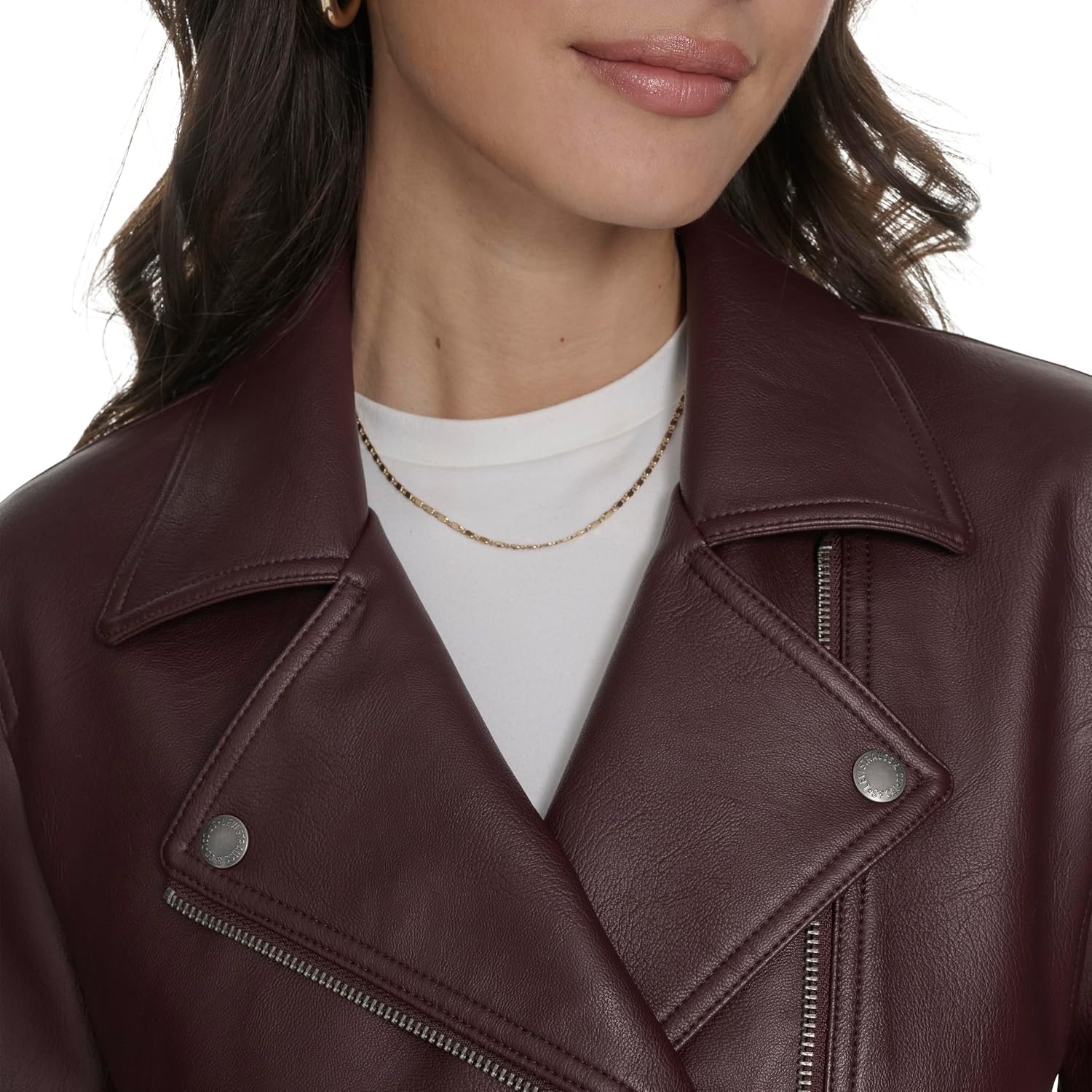 image:imageLevis Womens Moto Jacket With Welt PocketsOxblood