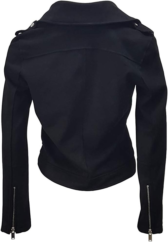 image:imageODCOCD Faux Suede Jacket for Women Long Sleeve Zipper Up Casual OutwearBlack
