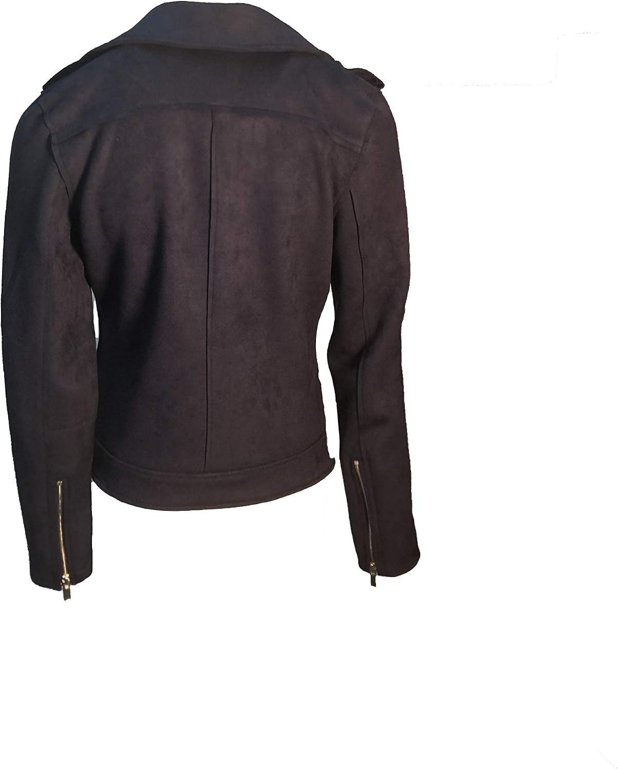 image:imageODCOCD Faux Suede Jacket for Women Long Sleeve Zipper Up Casual OutwearNavy