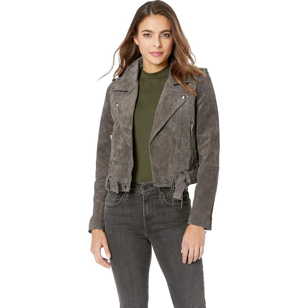 image:imageBLANKNYC Womens Suede JacketFrench Grey