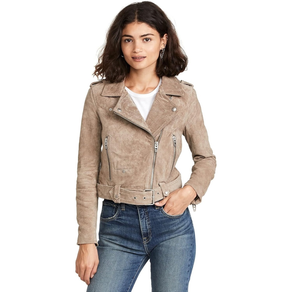 image:imageBLANKNYC Womens Suede JacketSand Stoner