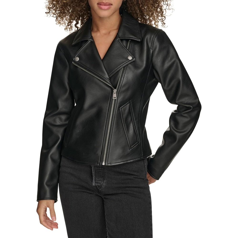 image:imageLevis Womens Moto Jacket With Welt PocketsBlack