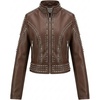 Stand Collar Deep Brown