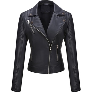 Bellivera Women’s Faux Leather Casual Moto Lightweight Jacket | 2026 Spring Fall Trendy Zip Up Outfits Classic Biker Coat with Lapel Collar, Soft Smooth Lining and Zipper Pockets(Black)