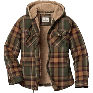 Legendary Whitetails Women’s Hooded Shacket Berber Lined Shirt Jacket(Mossy Meadows)