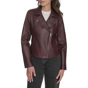 Levi’s Women’s Moto Jacket With Welt Pockets(Oxblood)