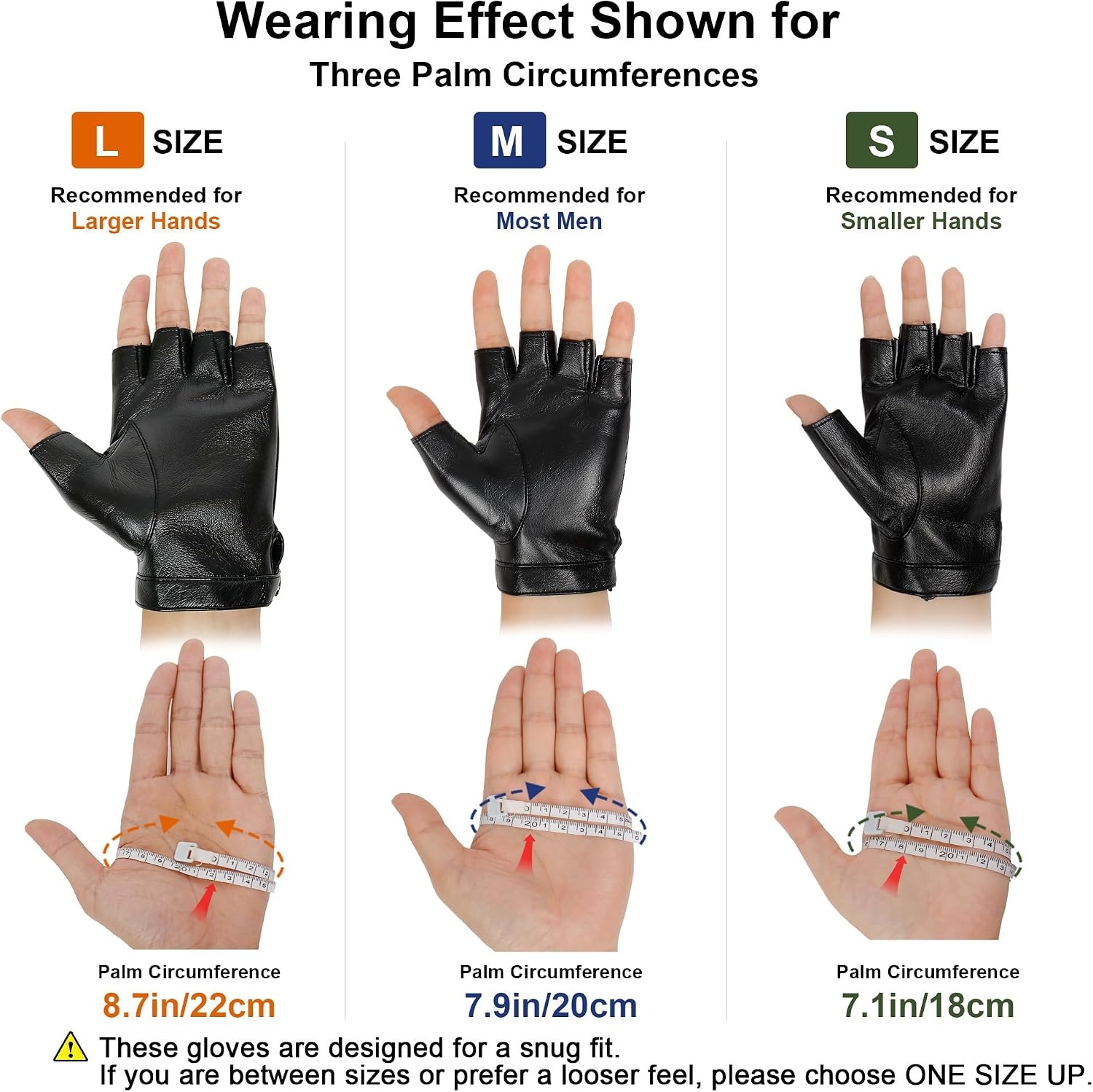 image:imageFingerless Driving Gloves PU Faux Leather Outdoor Sport Half Finger Glove for Men Women TeensFingerless