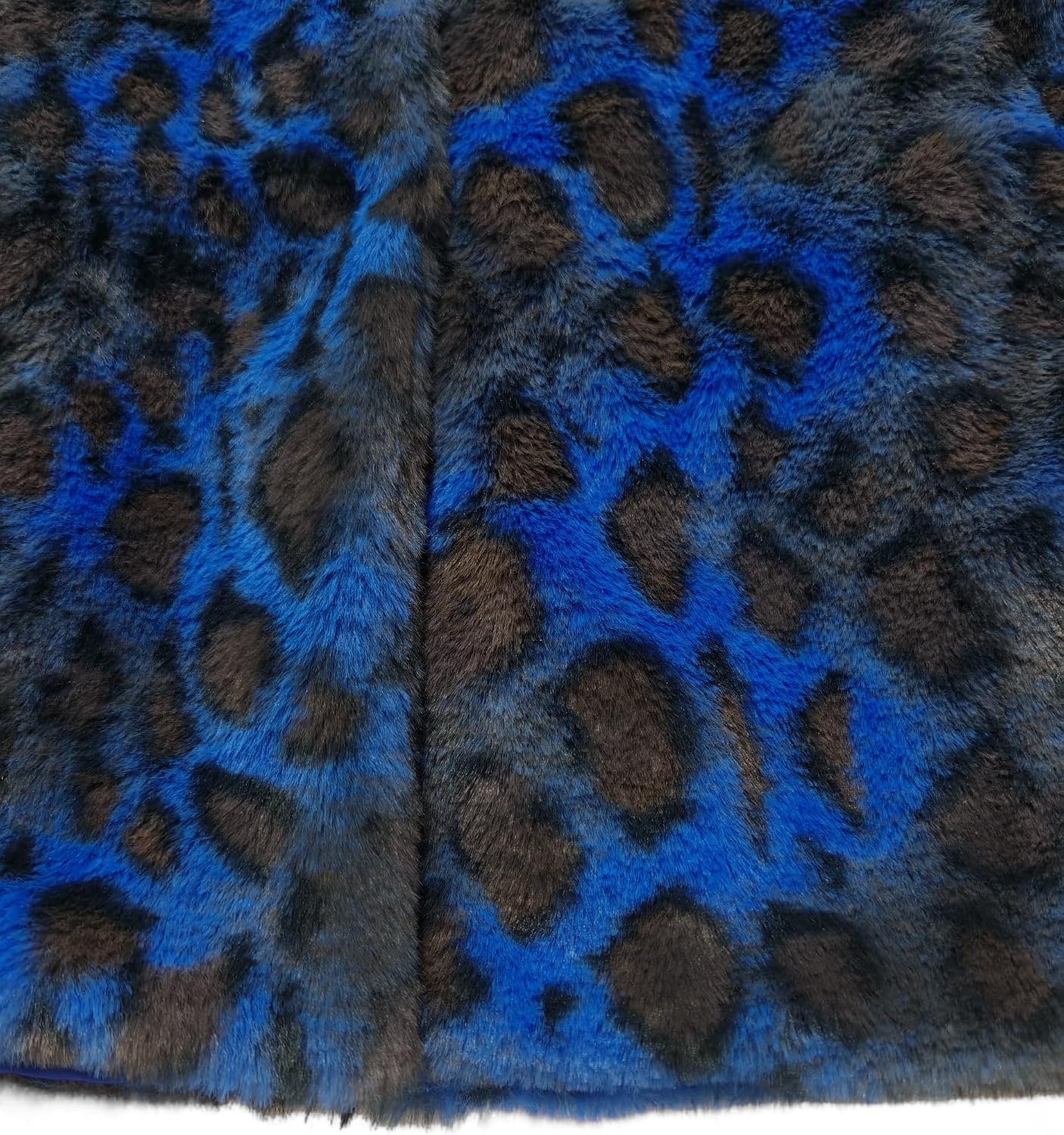 image:imageTOPONSKY Womens Winter Warm Lapel Faux Fur With Inner Lining amp Buttons CoatsCd Leopard Blue