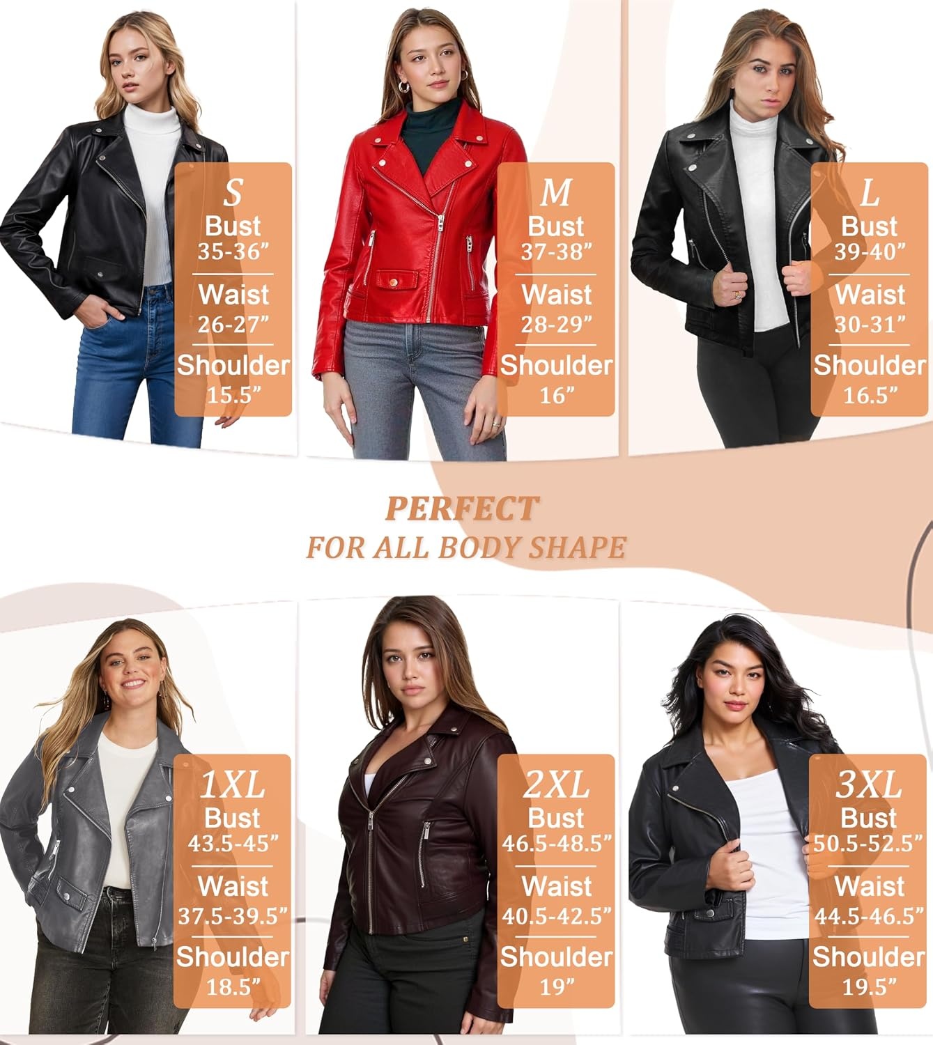 image:imageOlivia Miller Womens Faux Leather Moto Jacket Zipup closure faux leather material biker moto style slim fit suitable for casual wear and outingsJk5208gray