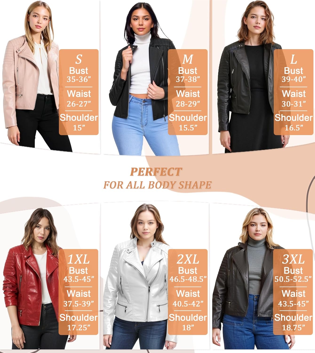 image:imageOlivia Miller Womens Faux Leather Moto Jacket Zipup closure faux leather material biker moto style slim fit suitable for casual wear and outingsJk5210black