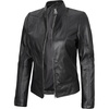 Amy - Black Leather Jacket Women