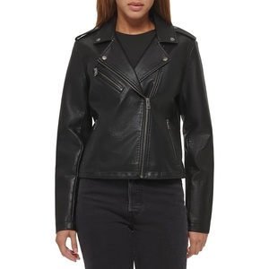 Levi’s Women’s Classic Faux Leather Moto Jacket(Classic Black)