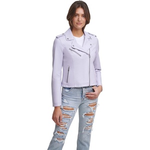 Levi’s Women’s Classic Faux Leather Moto Jacket(Lilac)