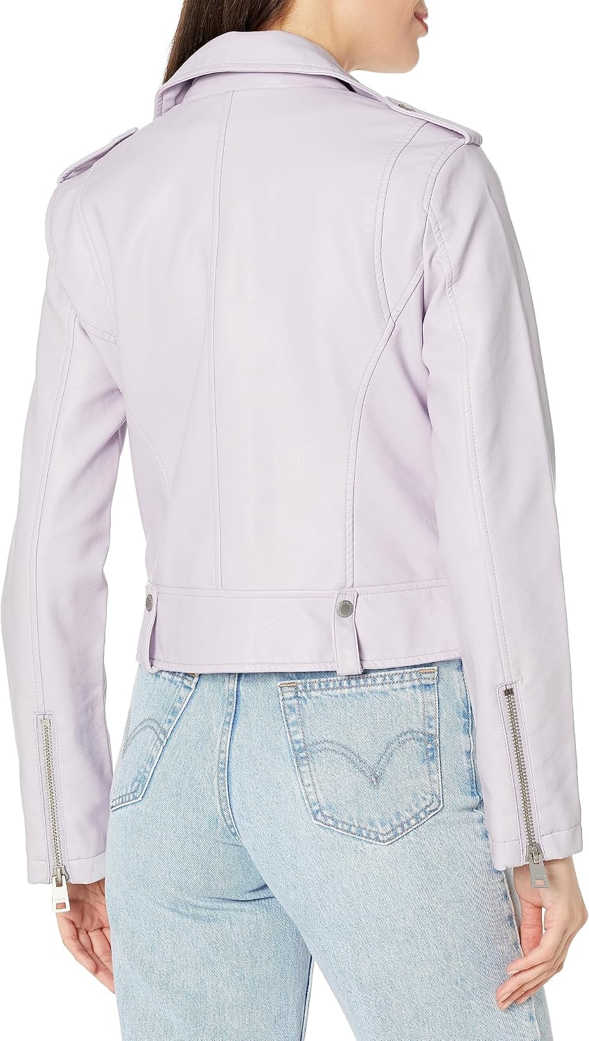 image:imageLevis Womens Faux Leather Contemporary Motorcycle Jacket Standard and PlusLilac