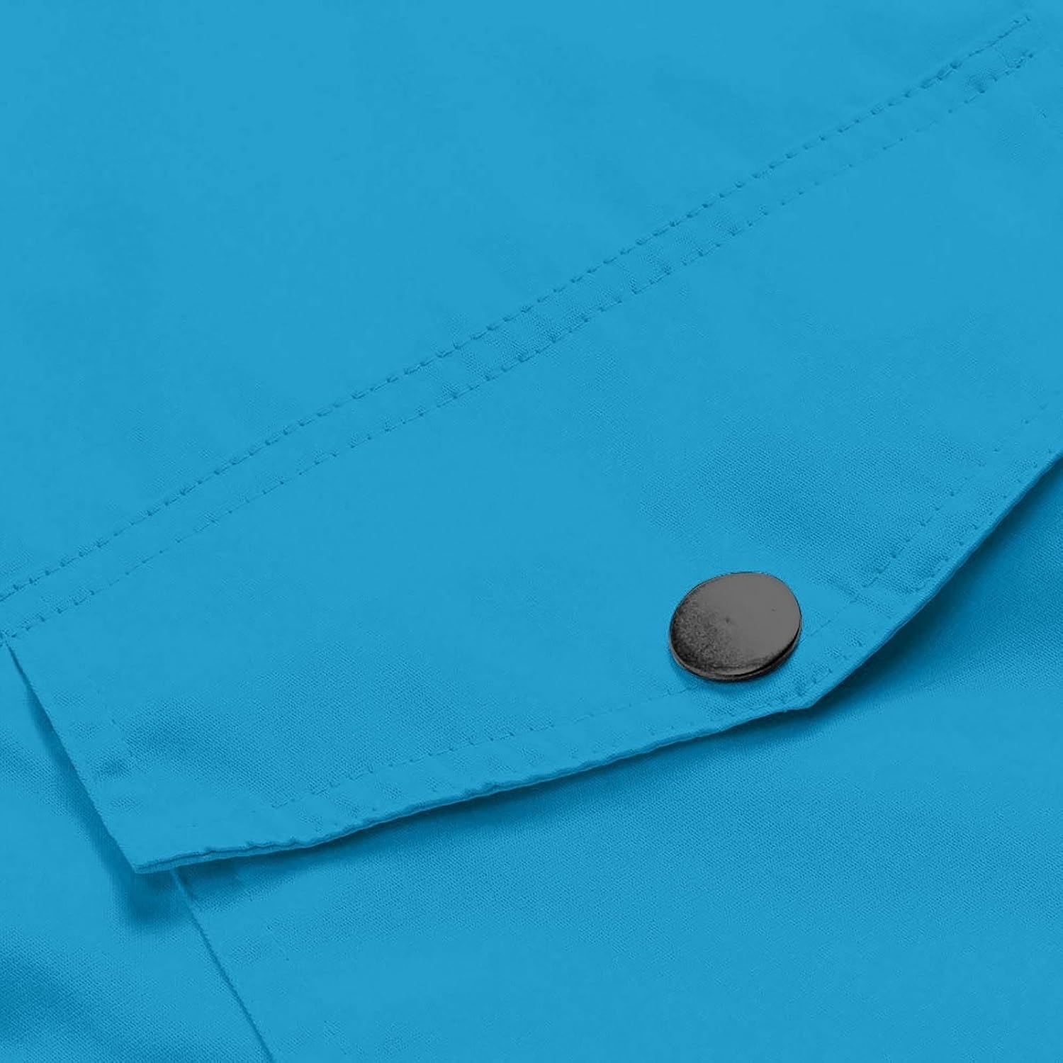 image:imageNAMTYQX Womens Hooded Raincoat Lightweight Fit Plus Size Waterproof Dressy Zip up Rain Jacket Windbreaker with Pockets03sky Blue