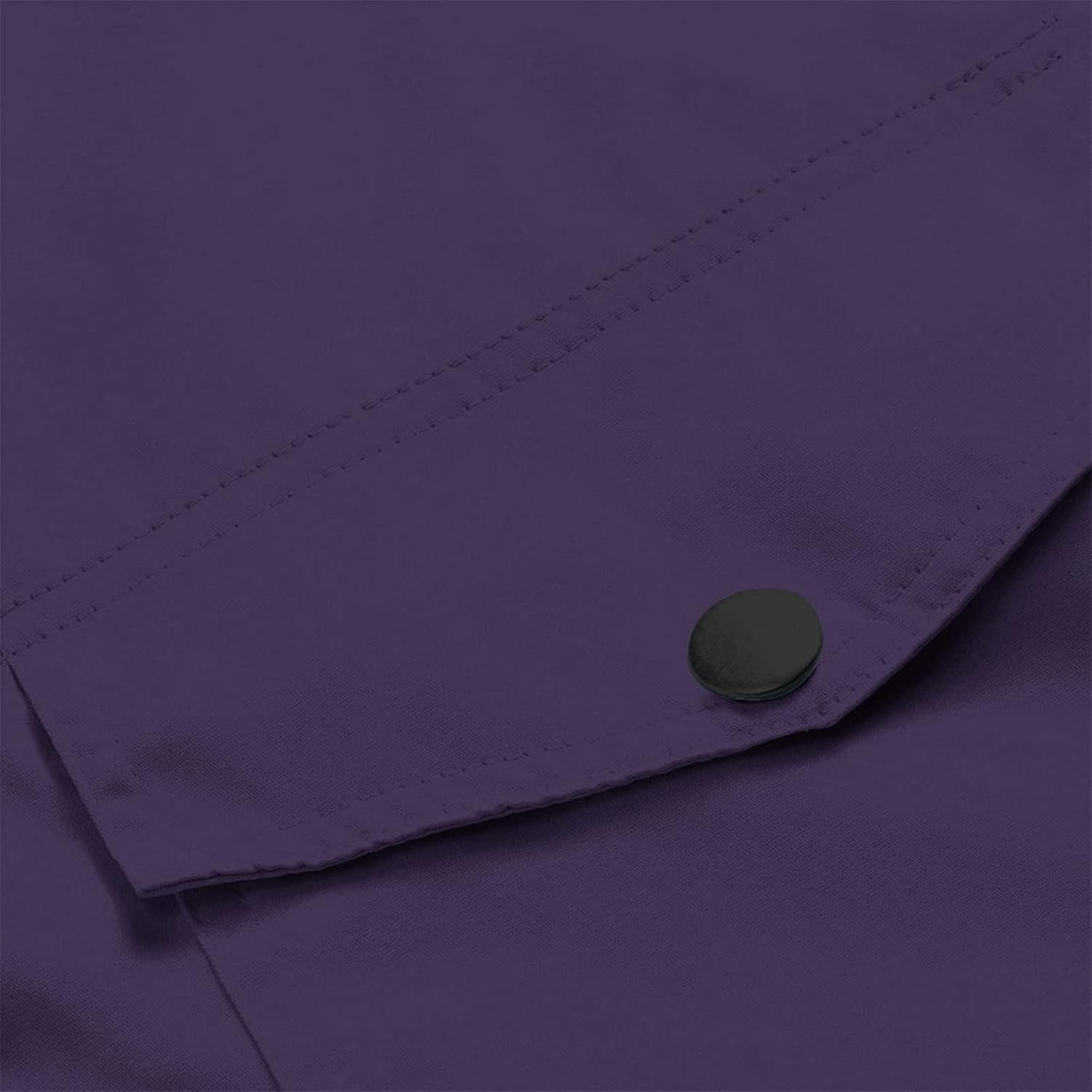 image:imageNAMTYQX Womens Hooded Raincoat Lightweight Fit Plus Size Waterproof Dressy Zip up Rain Jacket Windbreaker with PocketsDark Purple