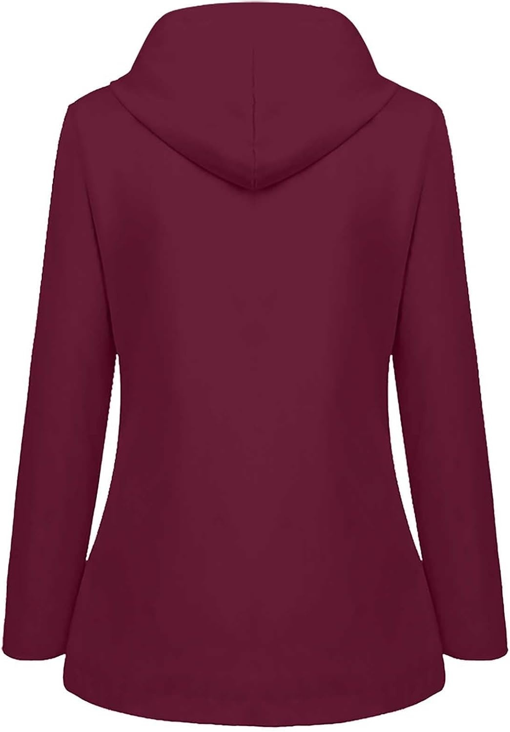 image:imageNAMTYQX Womens Hooded Raincoat Lightweight Fit Plus Size Waterproof Dressy Zip up Rain Jacket Windbreaker with PocketsWine
