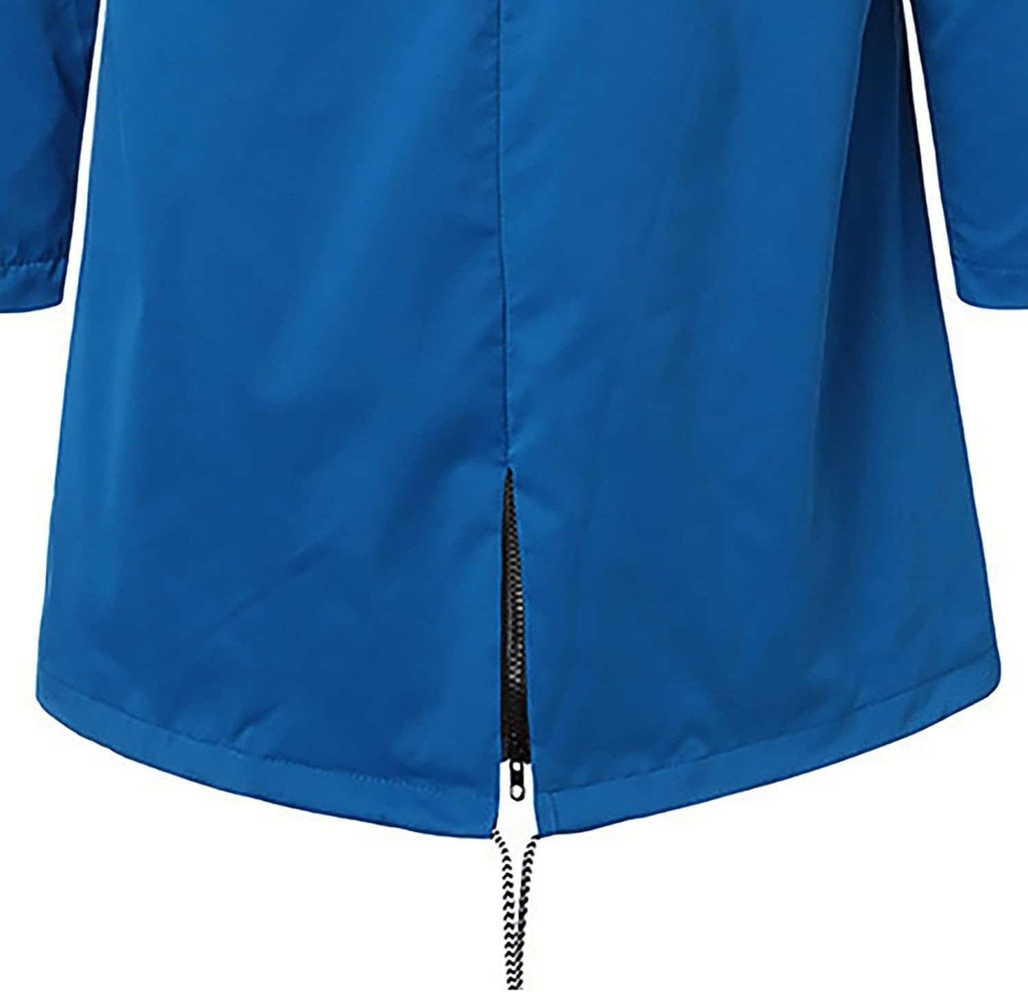 image:imageNAMTYQX Womens Hooded Raincoat Lightweight Fit Plus Size Waterproof Dressy Zip up Rain Jacket Windbreaker with PocketsZblue