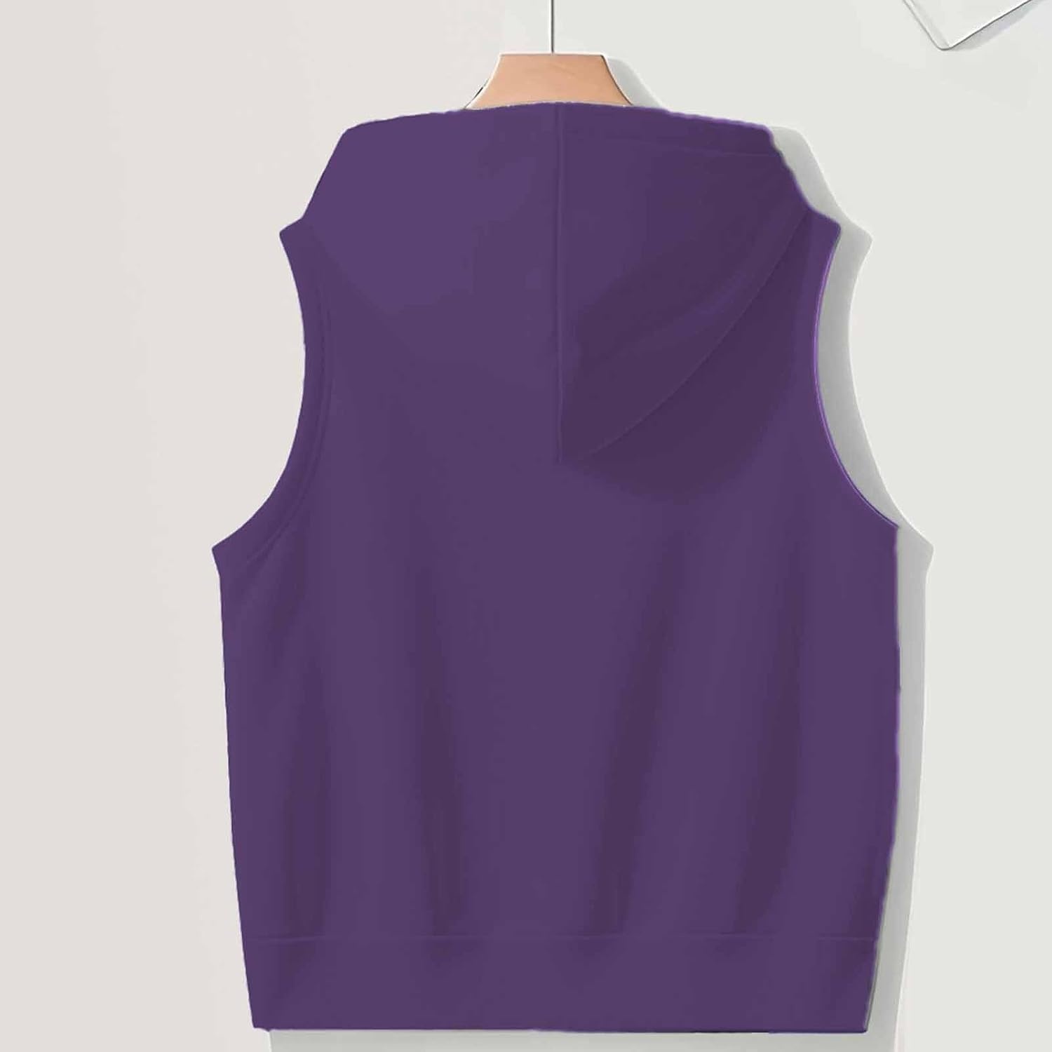 image:imageWomens Oversized Zip Up Sweatshirts Sleeveless Hoodie Lightweight Jackets Vest Plus Size Fall Lightweight CoatPurple