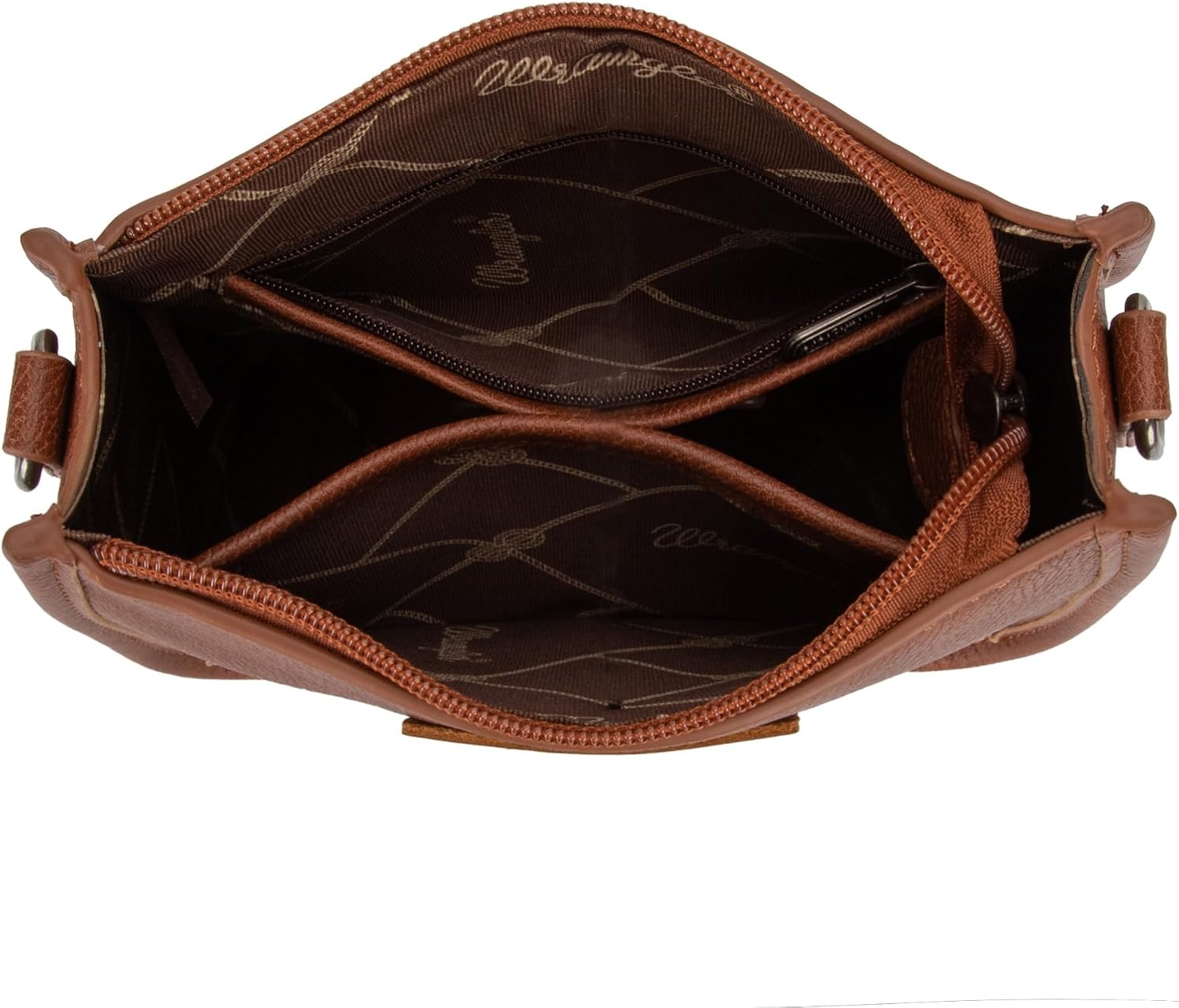 image:imageWrangler Small Crossbody Bag for Women Mini Shoulder Purse with Adjustable Strap Vegan Leather Phone PurseChestnut Brown