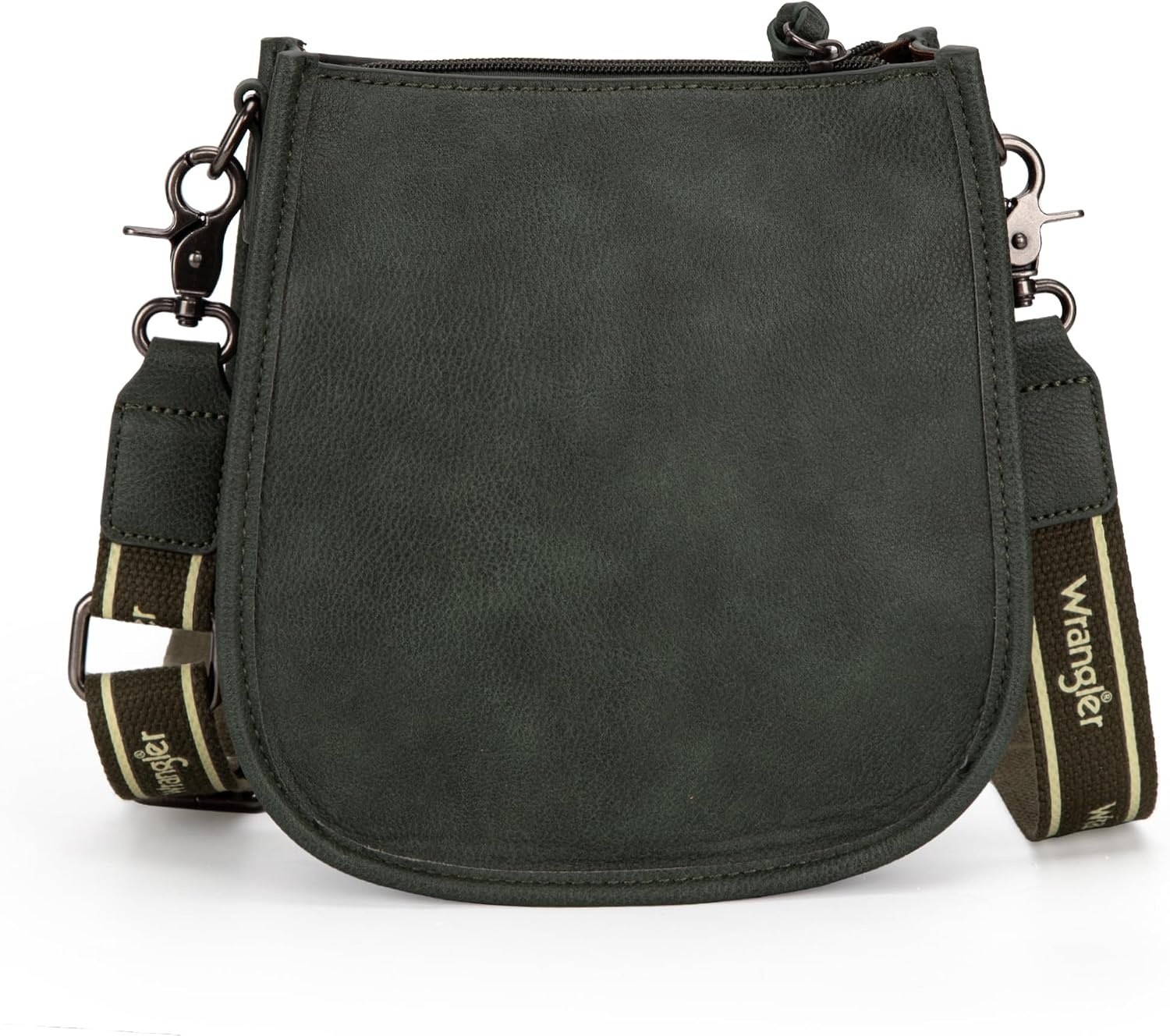 image:imageWrangler Small Crossbody Bag for Women Mini Shoulder Purse with Adjustable Strap Vegan Leather Phone PurseGreen