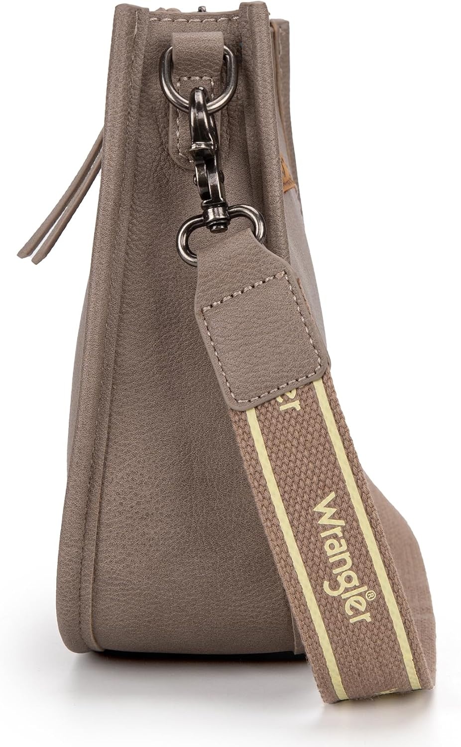 image:imageWrangler Small Crossbody Bag for Women Mini Shoulder Purse with Adjustable Strap Vegan Leather Phone PurseKhaki
