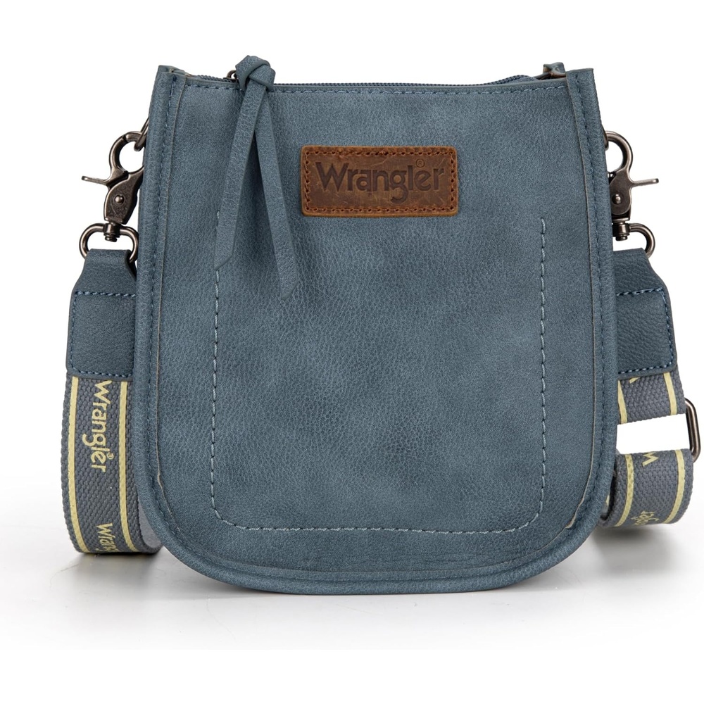 image:imageWrangler Small Crossbody Bag for Women Mini Shoulder Purse with Adjustable Strap Vegan Leather Phone PurseJean