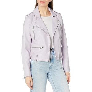 Levi’s Women’s Faux Leather Contemporary Motorcycle Jacket (Standard and Plus)(Lilac)